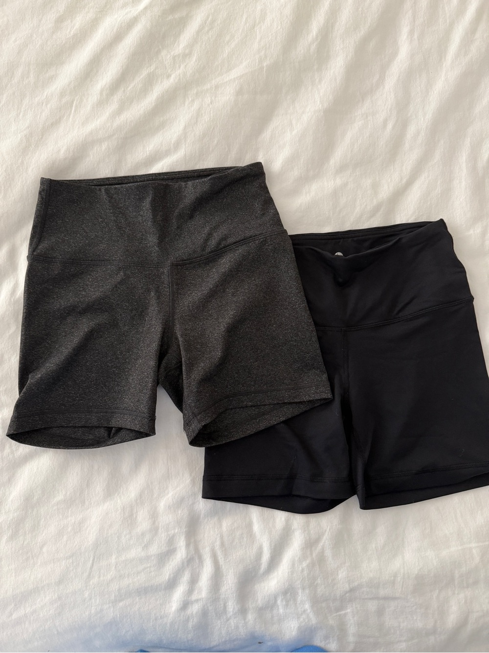 90 Degree By Reflex Women's Athletic Shorts in Black and Charcoal